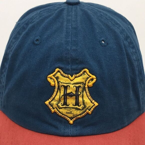 Harry Potter Set HOGWARTS Hat Gold Crest Logo Adjustable Baseball Cap SnapBack - Picture 2 of 15